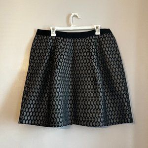 Black and Gold Aline Skirt | Loft